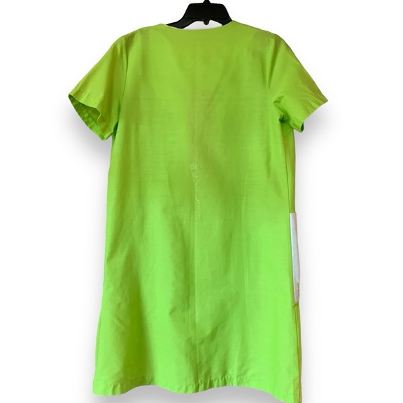 Lime Green Robe 60’s Vintage Fit Medium Large Front Zipper - Picture 2 of 9